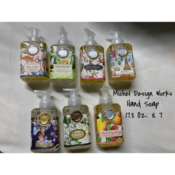 Michel Design Works Shea Butter Hand Soap Lot 17.8 Oz. X 7 Brand New - Picture 1 of 8